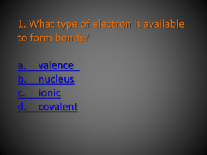 What type of electron is available to form bonds?