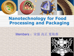 Nanotechnology in Food Processing
