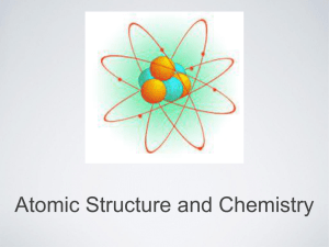 Atomic Structure and Chemistry