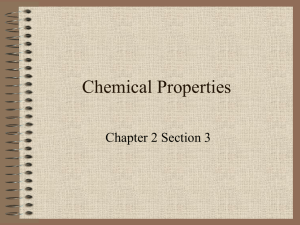 Chemical Properties - Red Hook Central School District