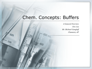 Chem. Concepts: Buffers
