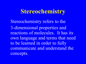 Stereochemistry - coercingmolecules