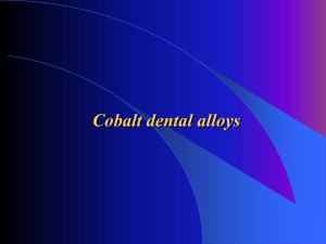 Cobalt dental alloys - TOP Recommended Websites