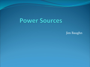 Power Sources - Owen County Homesteaders