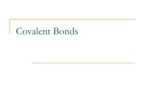 Covalent Bonds