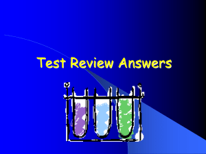 review answers