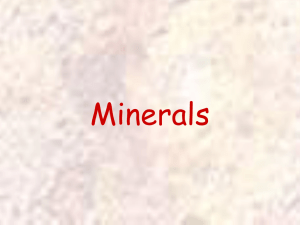 Minerals Powerpoint - Troup 6