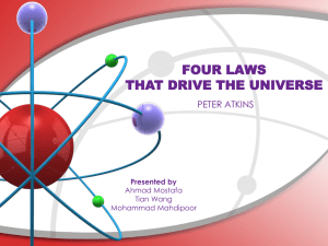 FOUR LAWS THAT DRIVE THE UNIVERSE