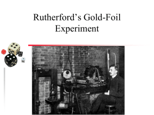 Rutherford`s Gold