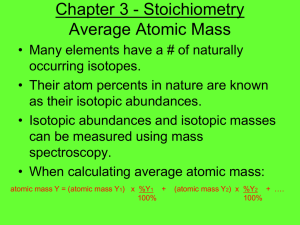 Stoichiometry Lecture Notes