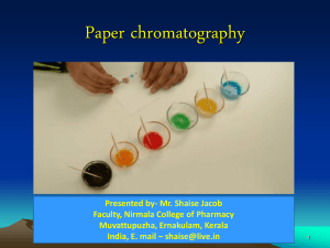 PAPER CHROMATOGRAPHY
