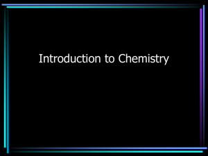 Intro to Chem Power Point