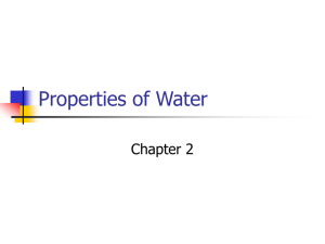 Water: Adhesion Property