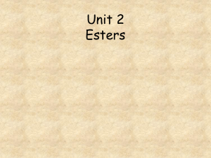 Unit 2 Esters test