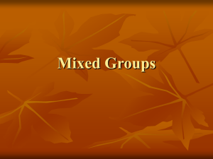 Mixed Groups
