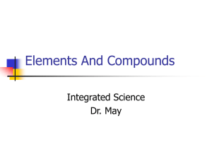Elements And Compounds