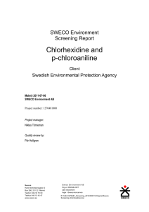 Chlorhexidine and p
