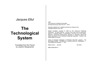 The Technological System. New York: Continuum