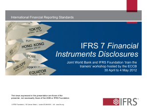 IFRS 7 Financial Instruments: Disclosures