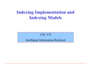 Indexing Models