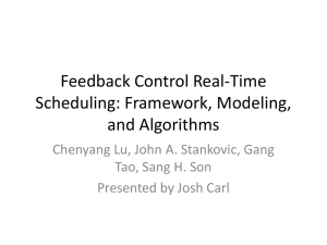 Feedback Control Real-Time Scheduling: Framework, Modeling