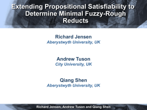 Extending Propositional Satisfiability to Determine Minimal Fuzzy