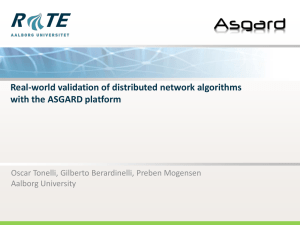 Real-world validation of distributed network algorithms with the