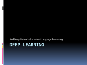 Deep Learning for NLP