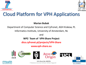 VPH-Share and P-Medicine - The DIstributed Computing