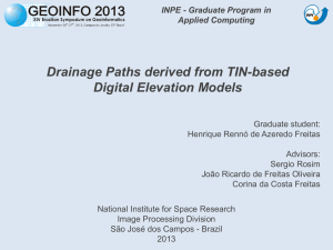 Drainage Paths derived from TIN-based Digital Elevation Models