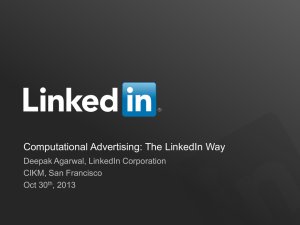 Computational Advertising: The LinkedIn Way