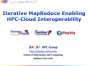 Iterative MapReduce Enabling HPC