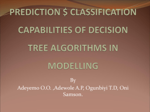Predictions an classification capabilities Decision - ISKO