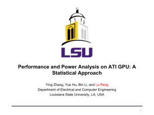 Performance and Power Analysis on an ATI GPU