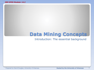IBM SPSS Modeler Data Mining Introduction