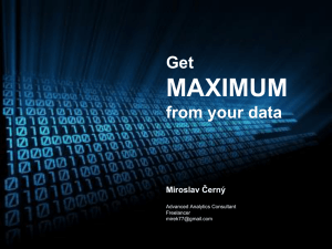 Get MAXIMUM from your data
