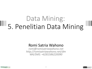 Penelitian Data Mining