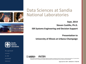 the talk, "Data Sciences at Sandia National Laboratories."