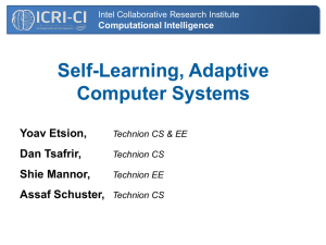 Self-Learning Predictive Computer Systems - ICRI-CI