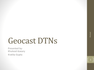 GeoDTN+Nav: Geographic DTN Routing with Navigator Prediction