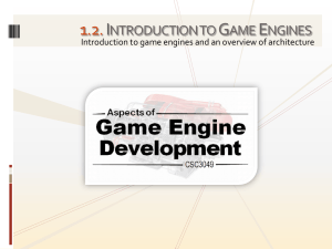 A game engine is