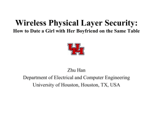 Short - Wireless networking, Signal processing and security Lab