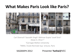 What Makes Paris Look like Paris?