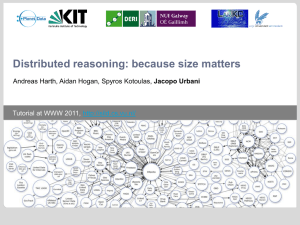 Session 3: Distributed Reasoning - Tutorial Series on the Scalable