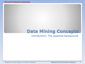 Data Mining Introduction - Enterprise Systems