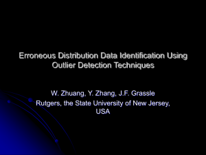 Erroneous Distribution Data Identification Using Outlier Detection