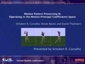 Motion Pattern Preserving IK Operating in the Motion Principal