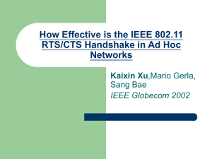How Effective is the IEEE 802.11 RTS/CTS Handshake in Ad Hoc