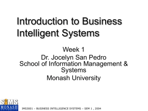 What is Business Intelligence? - Information Management and