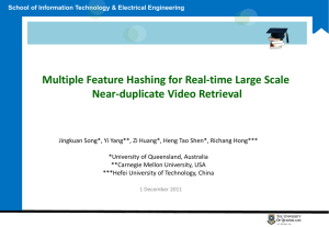 Multiple Feature Hashing for Real-time Large Scale Near